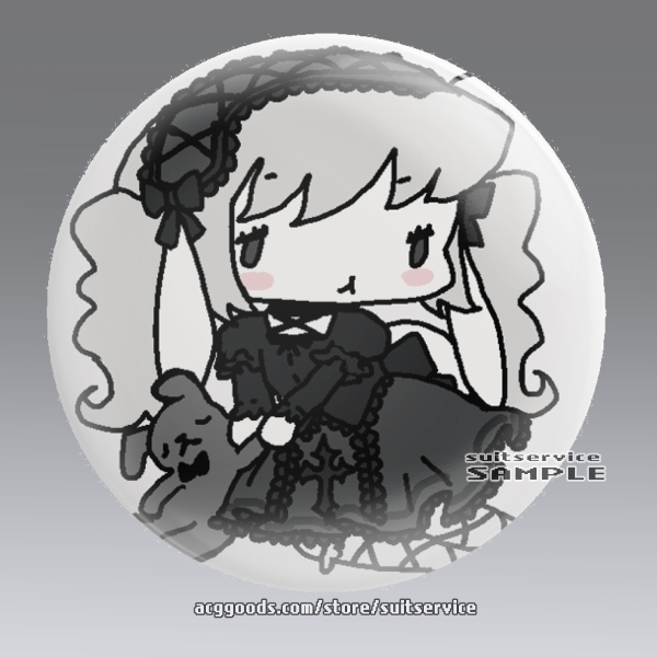 EGL gothic girl jfashion button pin