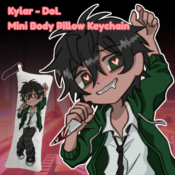 Kylar - DoL (Degrees of Lewdity) Mini Body Pillow Keychain