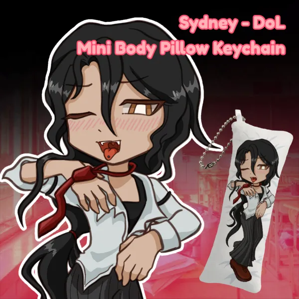 Sydney - DoL (Degrees of Lewdity) Mini Body Pillow Keychain