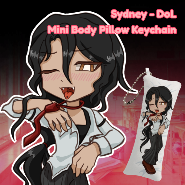 Sydney - DoL (Degrees of Lewdity) Mini Body Pillow Keychain