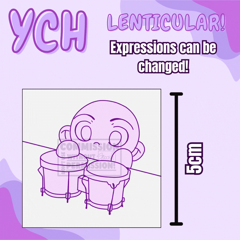 [YCH] Bongo YCH Sticker - Bongo Cat Inspired