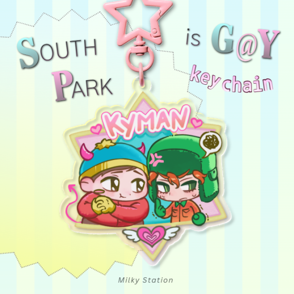 South Park KYMAN - Colored Edge Acrylic Keychains