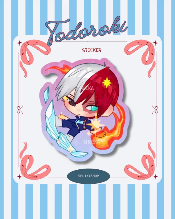TODOROKI SHOTO MY HERO ACADEMIA MHA BNHA Die Cut Stickers