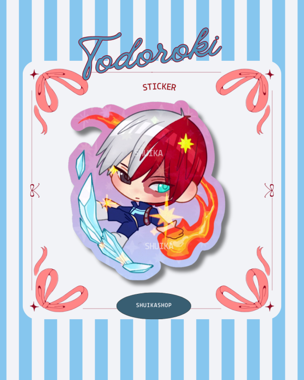TODOROKI SHOTO MY HERO ACADEMIA MHA BNHA Die Cut Stickers
