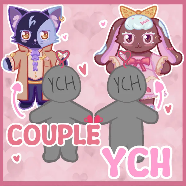 YCH ||Couple magnet keychain