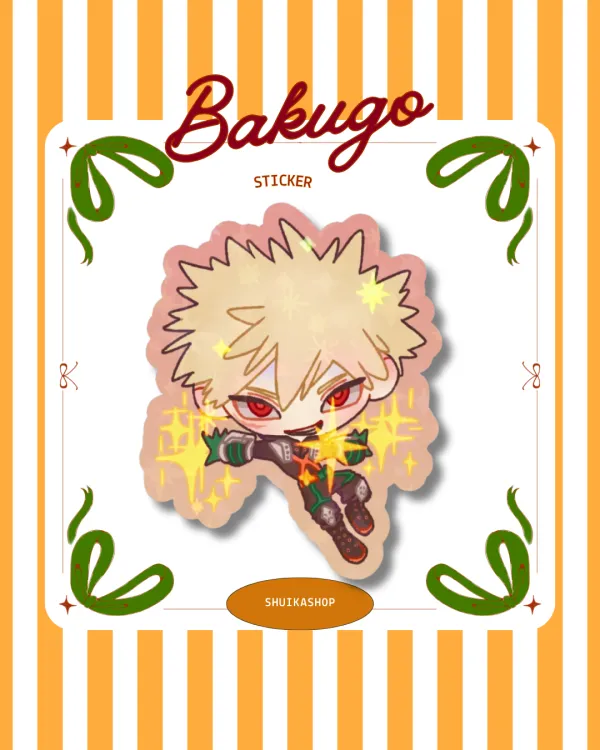 BAKUGO KATSUKI KACCHAN MY HERO ACADEMIA MHA BNHA Die Cut Stickers