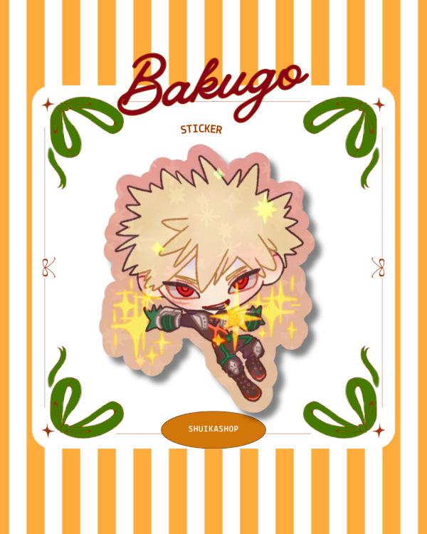 BAKUGO KATSUKI KACCHAN MY HERO ACADEMIA MHA BNHA Die Cut Stickers