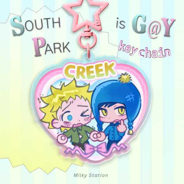 South Park CREEK - Colored Edge Acrylic Keychains