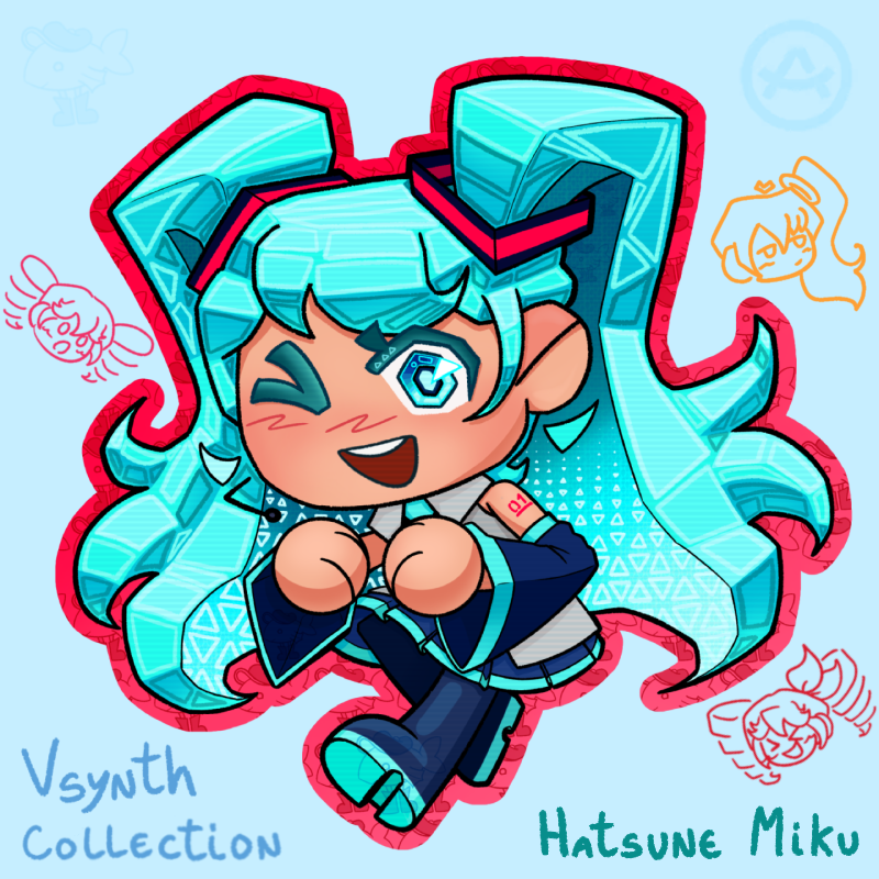 Hatsune Miku Sticker - 8cm