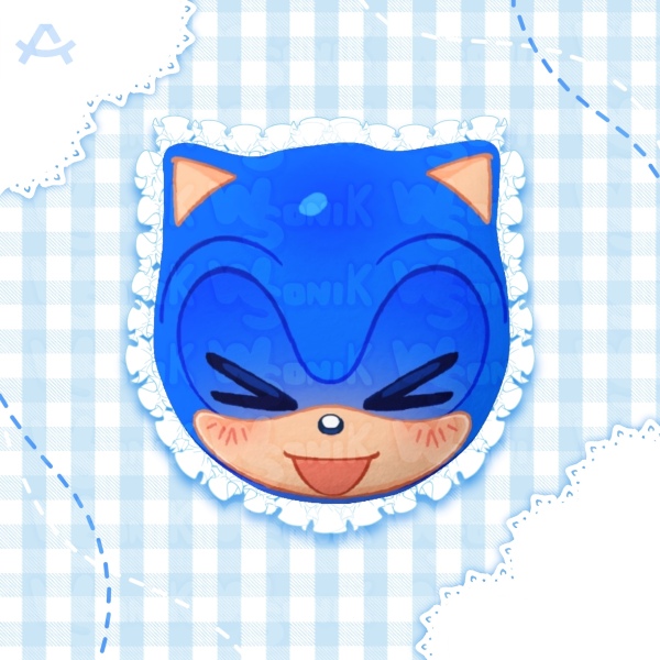 Sonic - Cat Plush Pin