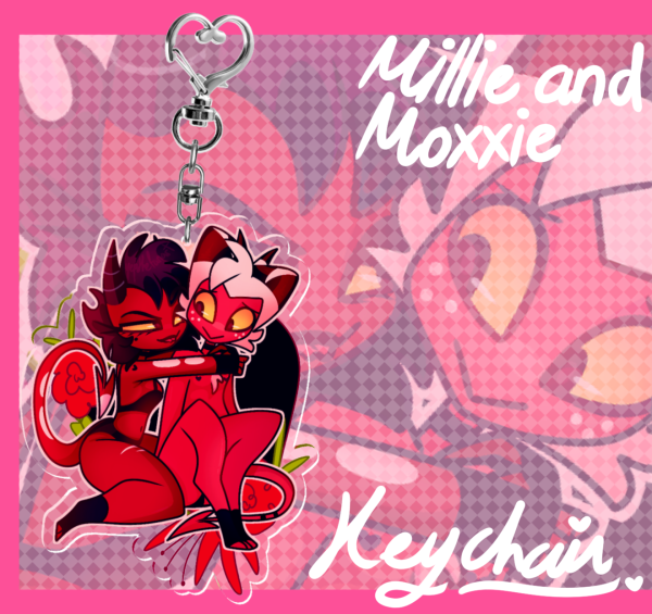 MILLIE AND MOXXIE KEYCHAIN