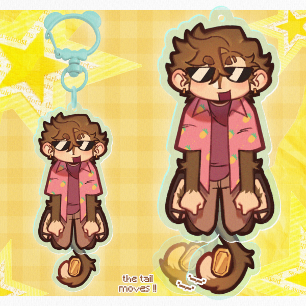 Coinmonke Tail Wagging Keychain