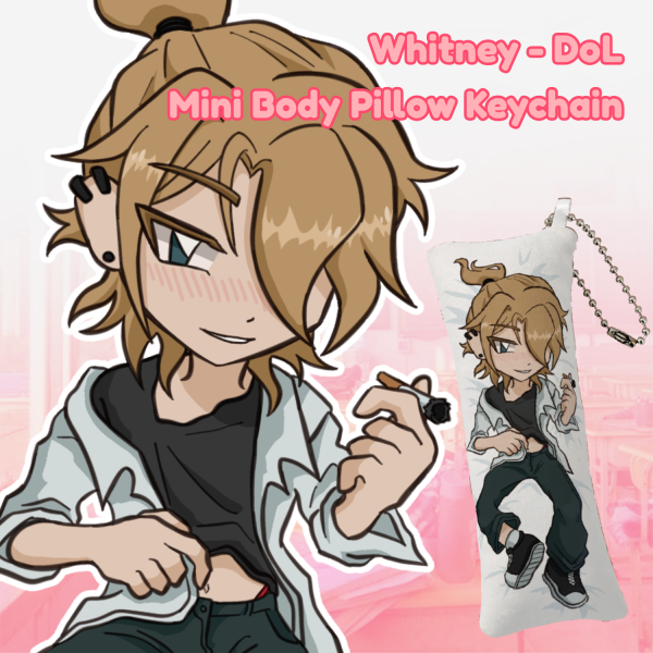 Whitney - DoL (Degrees of Lewdity) Mini Body Pillow Keychain