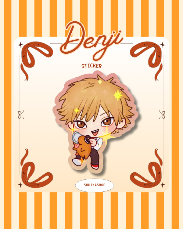 DENJI CHAINSAWMAN  Die Cut Stickers