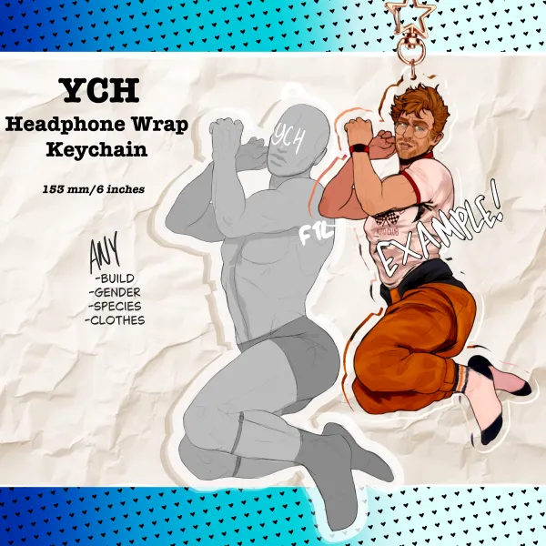 YCH Headphone Wrap Keychain