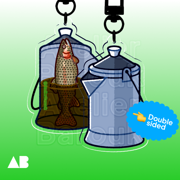 "Fishy Percolator" Acrylic Keychain