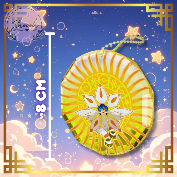 Solgaleo Gemstone Thick Acrylic Block Keychains - Tanabata Pokestar Festival