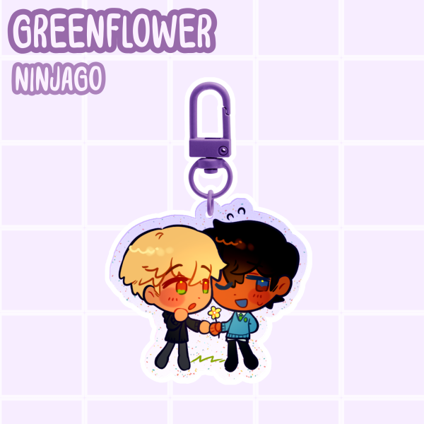 Childhood Greenflower - Glitter Keychain