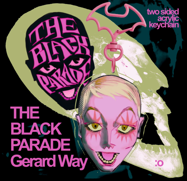 Gerard Way / The Black Parade MCR keychain :｡･:*:･ﾟ’★