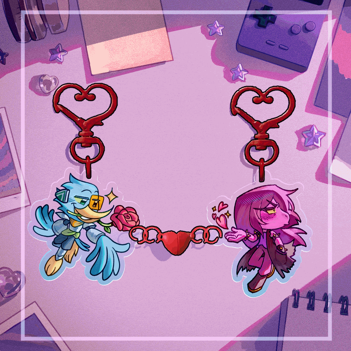 Berdsie Magnet Keychains