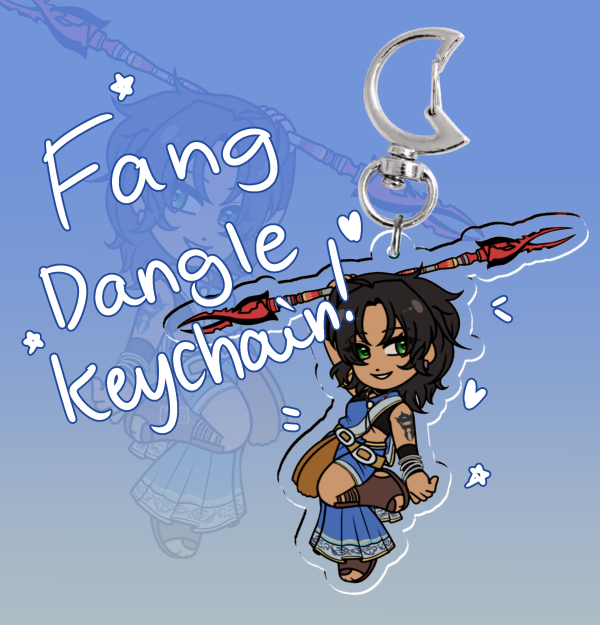 [Final Fantasy XIII] dangly fang - Clear Acrylic Keychain