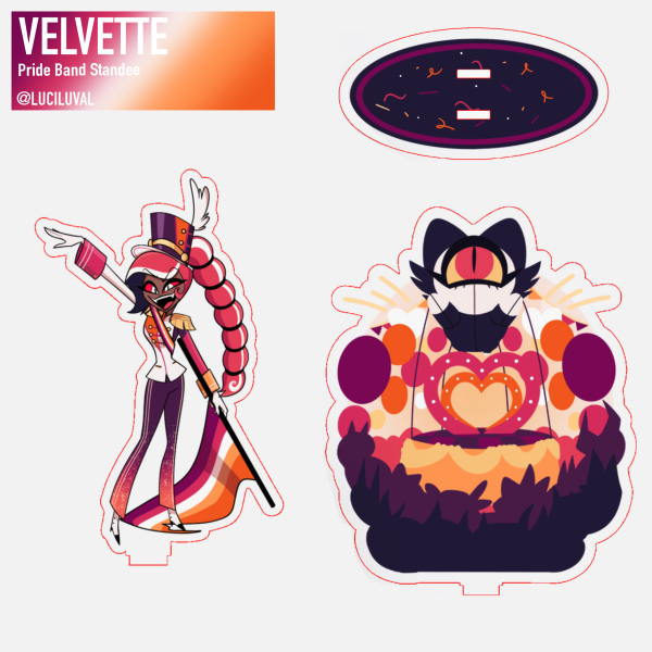 VELVETTE Pride Band standee