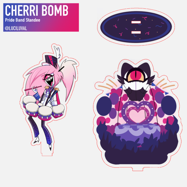 CHERRI BOMB Pride Band standee