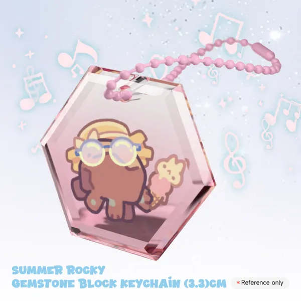 Project Hail Mary | Summer Rocky Gemstone Block Keychain