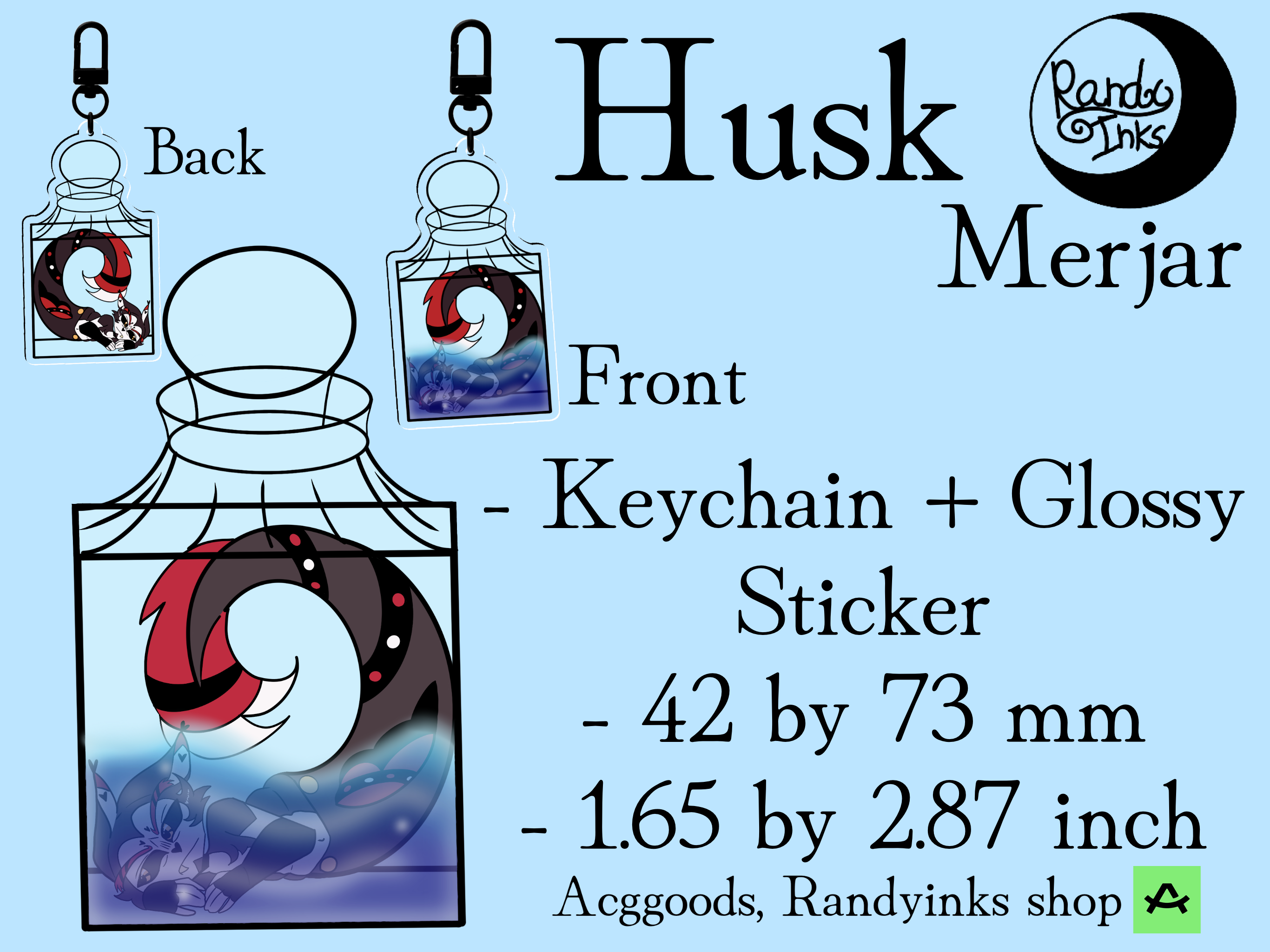 Husk merjar Stickers