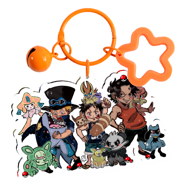 [OP & PKMN CROSSOVER] ASL Trainers In The Making! Acrylic Keychain