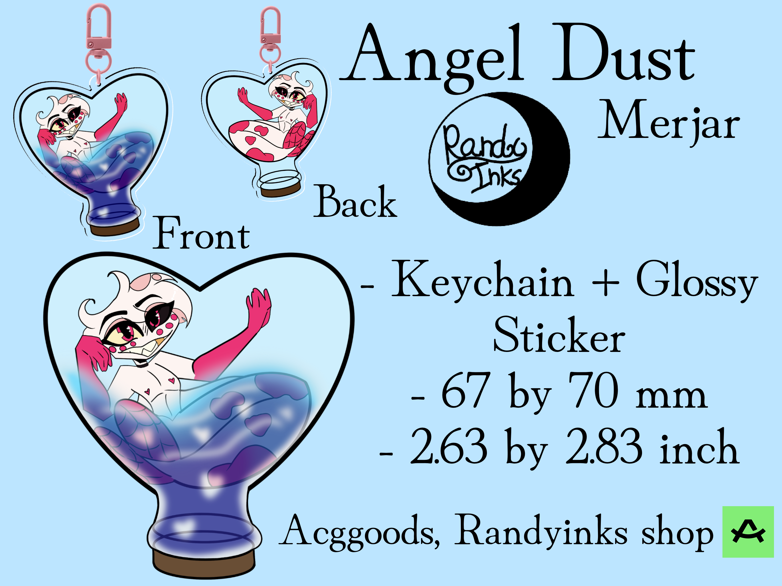 Angel Dust merjar Stickers