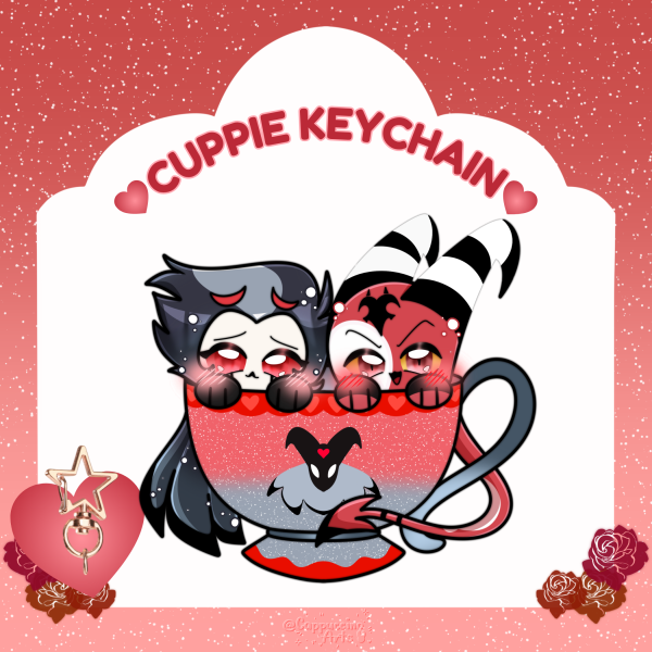 Stolitz || 6cm Glitter Keychain || HellaCuppie Series