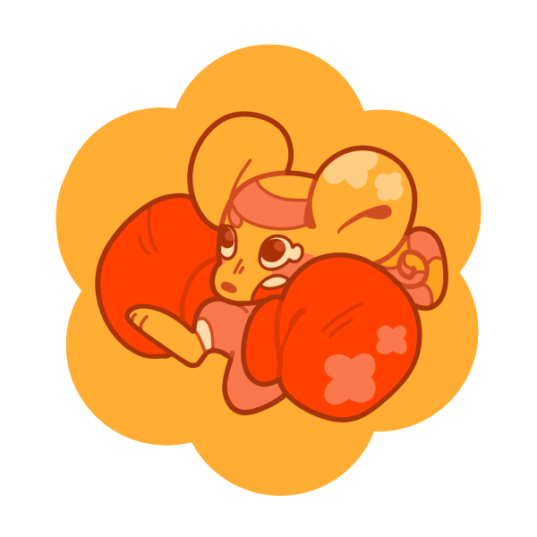 Orange Acrylic Keychain