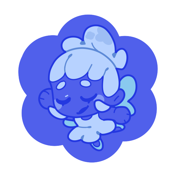 Blue Acrylic Keychain