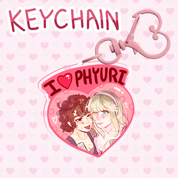 [KEYCHAIN] I ❤️ PHYURI Acrylic Keychain