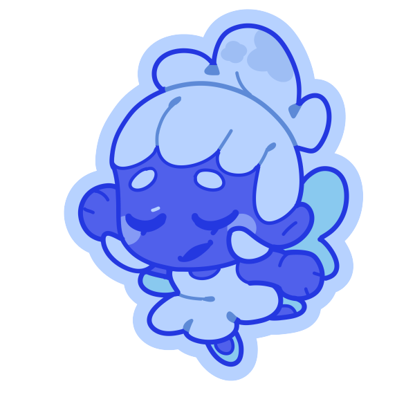 Blue Sticker