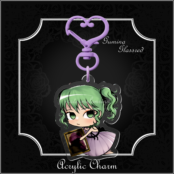 Gumina Glassred / Acrylic charm