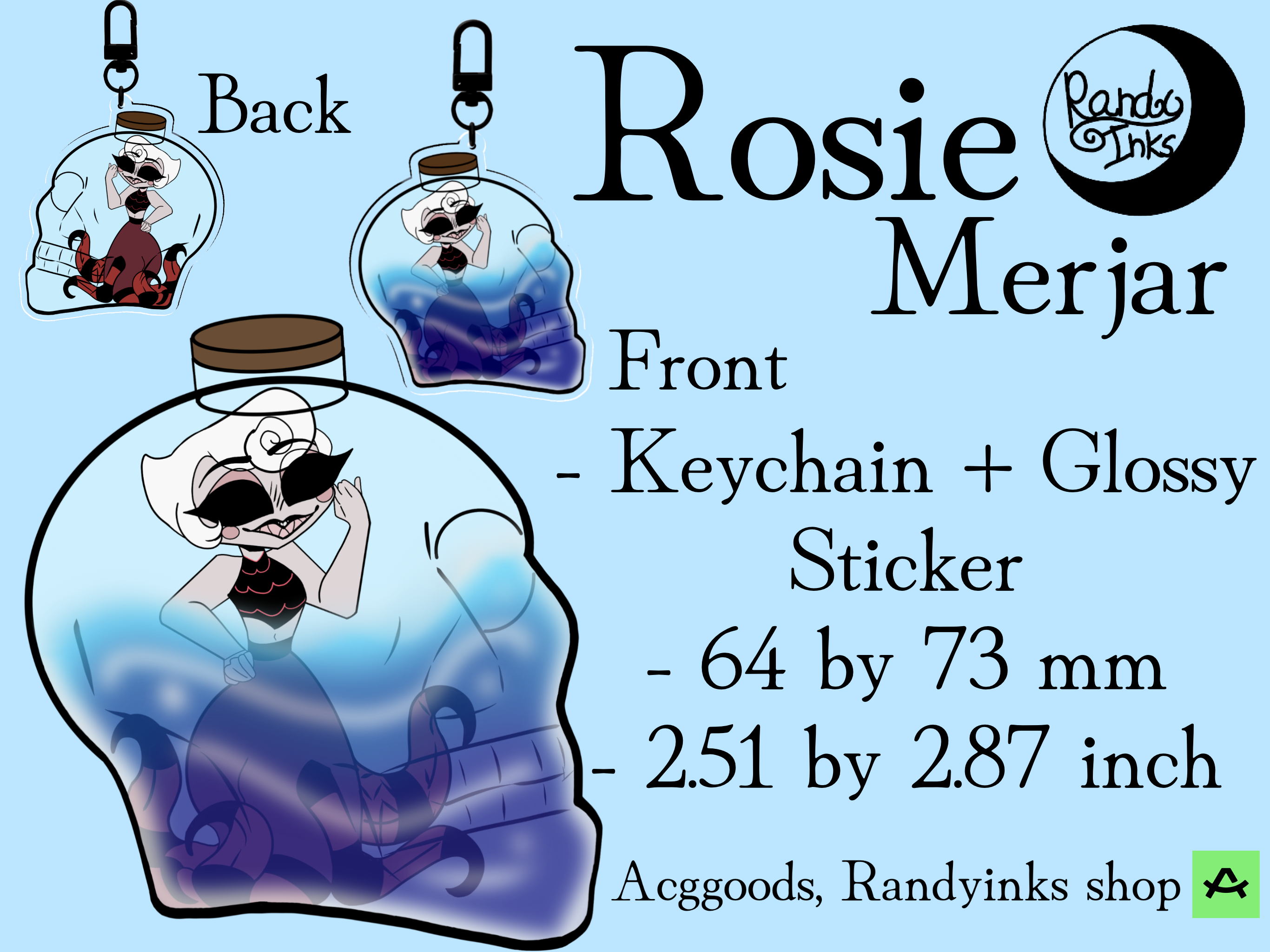 Rosie merjar keychain