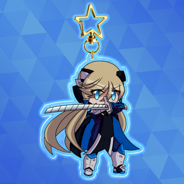 [IX] Blade Glitter Keychain