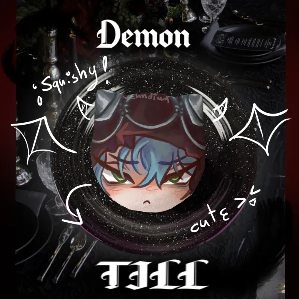 DEMON TILL Cat Plush Badge FANMERCH