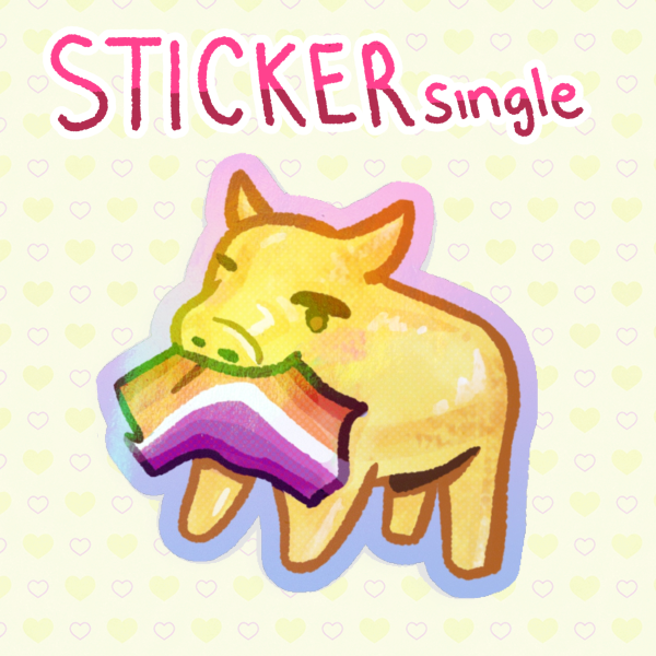 [STICKER] Eat The Poor Unless It's A Lesbian Sticker