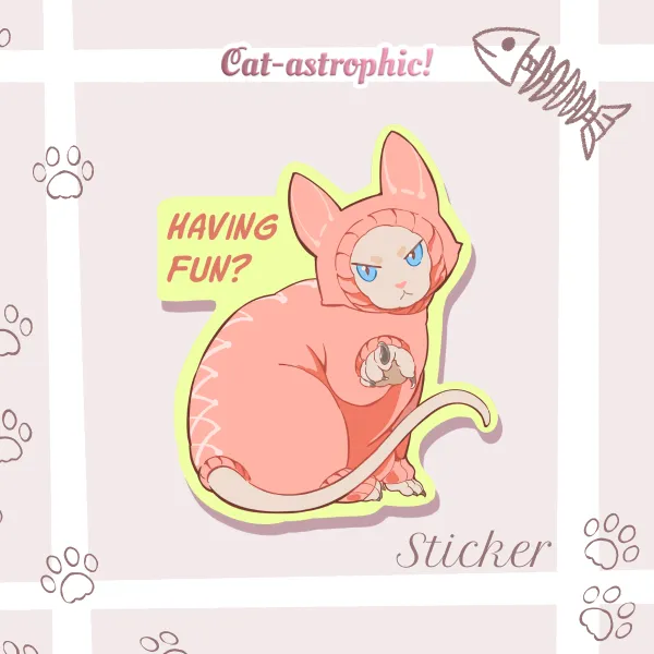 Sphynx Die Cut Sticker