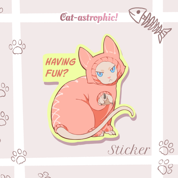 Sphynx Die Cut Sticker