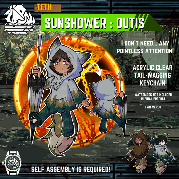 Sunshower Outis | Tailwag Keychain