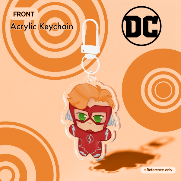 The flash wally west Clear Acrylic Keychain