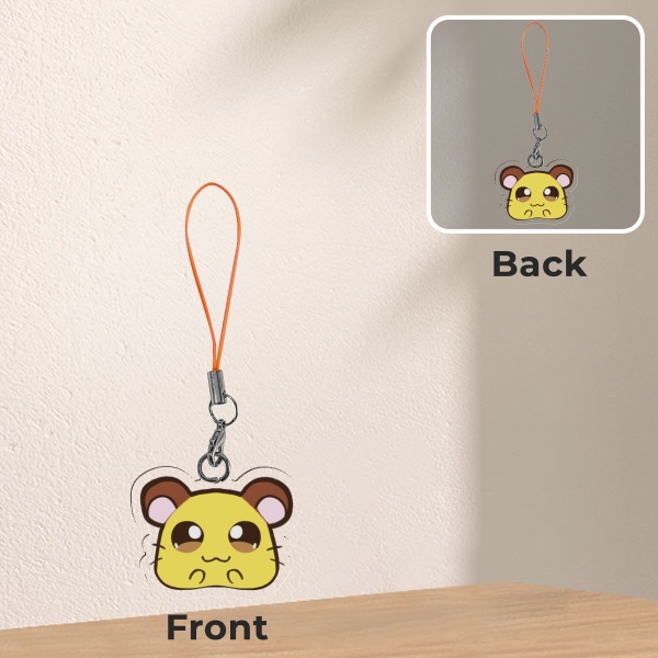 Penelope Clear Acrylic phone charm