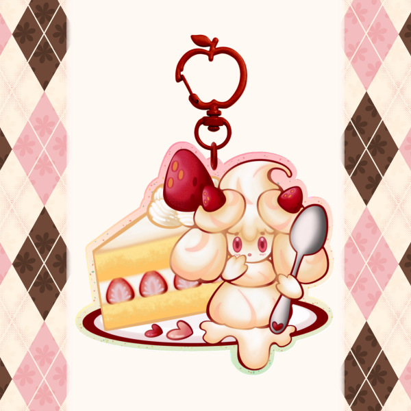 Alcremie Shortcake Charm