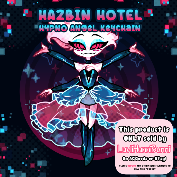 Hazbin Hotel - Angel Hypno Keychain