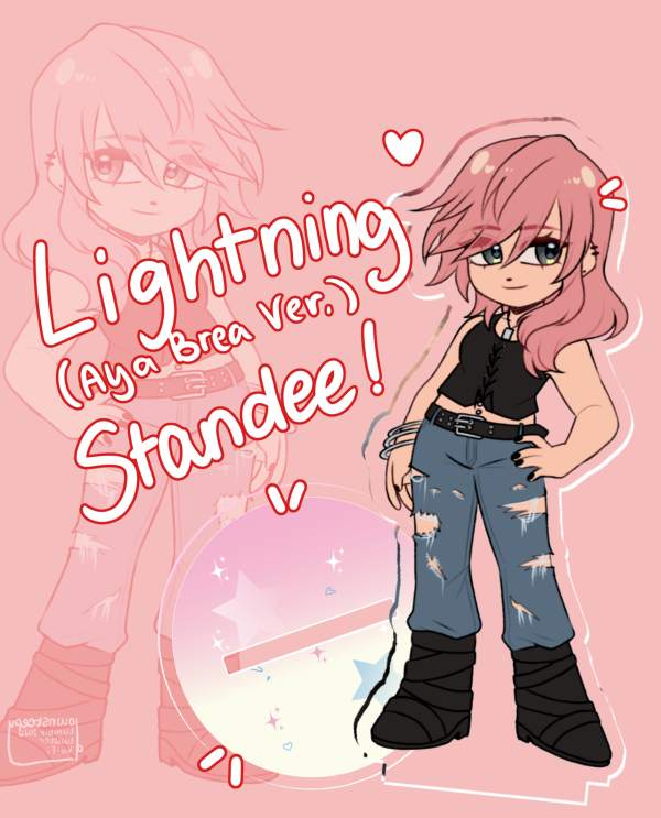 [Final Fantasy XIII] lightning (aya ver.) - Clear Acrylic Standee