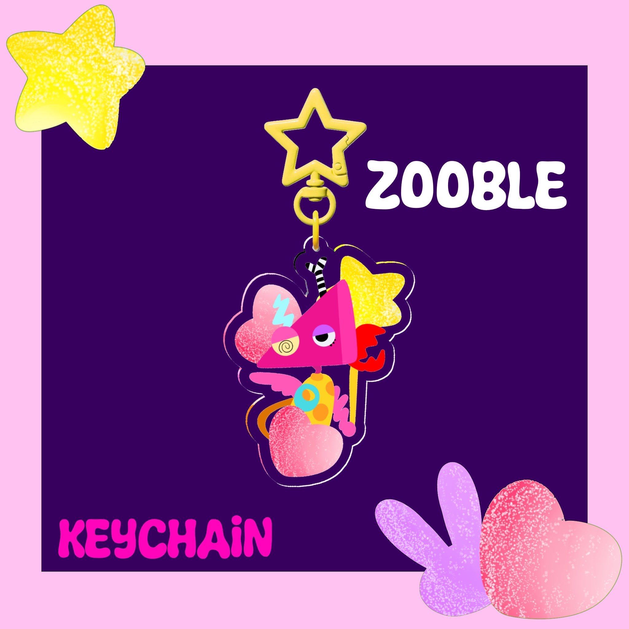 Zooble gummy candy digital circus Clear Acrylic Keychains